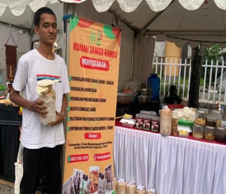 Rumah Jamur Nando meramaikan Pekan Raya Pekanbaru 2024 (foto/Meri)